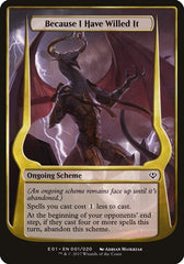 Because I Have Willed It [Archenemy: Nicol Bolas Schemes] | Exor Games Dartmouth