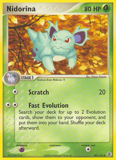 Nidorina (40/112) [EX: FireRed & LeafGreen] | Exor Games Dartmouth