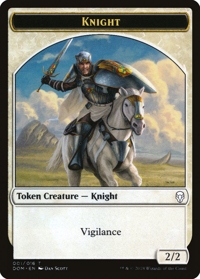 Knight (001/016) [Dominaria Tokens] | Exor Games Dartmouth