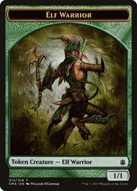 Elf Warrior [Commander Anthology Tokens] | Exor Games Dartmouth