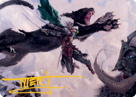 Drizzt Do'Urden Art Card (Gold-Stamped Signature) [Dungeons & Dragons: Adventures in the Forgotten Realms Art Series] | Exor Games Dartmouth