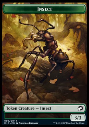 Insect Token [Innistrad: Midnight Hunt Tokens] | Exor Games Dartmouth