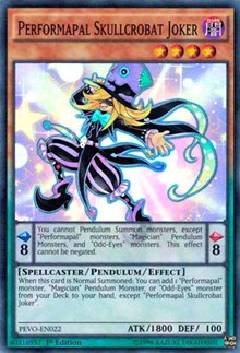 Performapal Skullcrobat Joker [PEVO-EN022] Super Rare | Exor Games Dartmouth