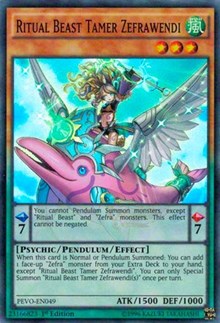 Ritual Beast Tamer Zefrawendi [PEVO-EN049] Super Rare | Exor Games Dartmouth