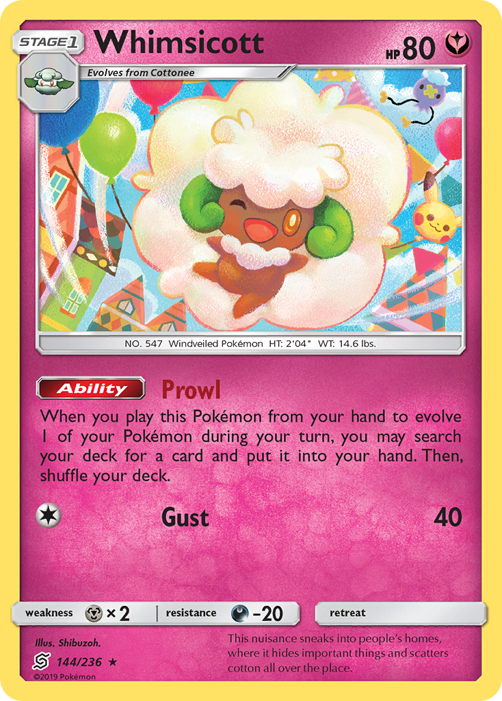 Whimsicott (144/236) [Sun & Moon: Unified Minds] | Exor Games Dartmouth