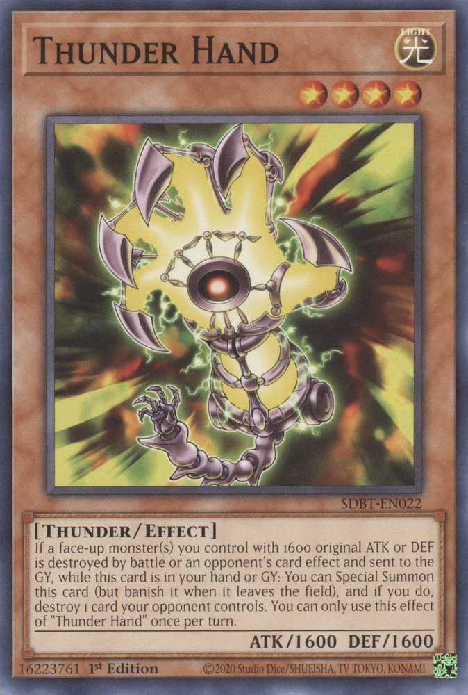 Thunder Hand [SDBT-EN022] Common | Exor Games Dartmouth