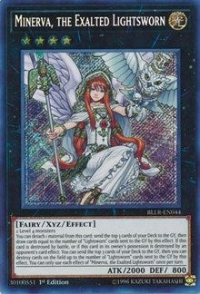 Minerva, the Exalted Lightsworn [BLLR-EN044] Secret Rare | Exor Games Dartmouth