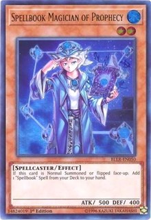 Spellbook Magician of Prophecy [BLLR-EN050] Ultra Rare | Exor Games Dartmouth