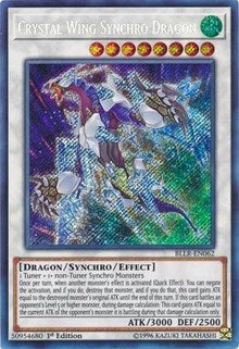 Crystal Wing Synchro Dragon [BLLR-EN062] Secret Rare | Exor Games Dartmouth