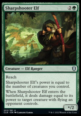 Sharpshooter Elf [Commander Legends: Battle for Baldur's Gate] | Exor Games Dartmouth