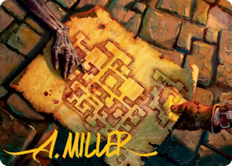 Dungeon Map Art Card (Gold-Stamped Signature) [Dungeons & Dragons: Adventures in the Forgotten Realms Art Series] | Exor Games Dartmouth