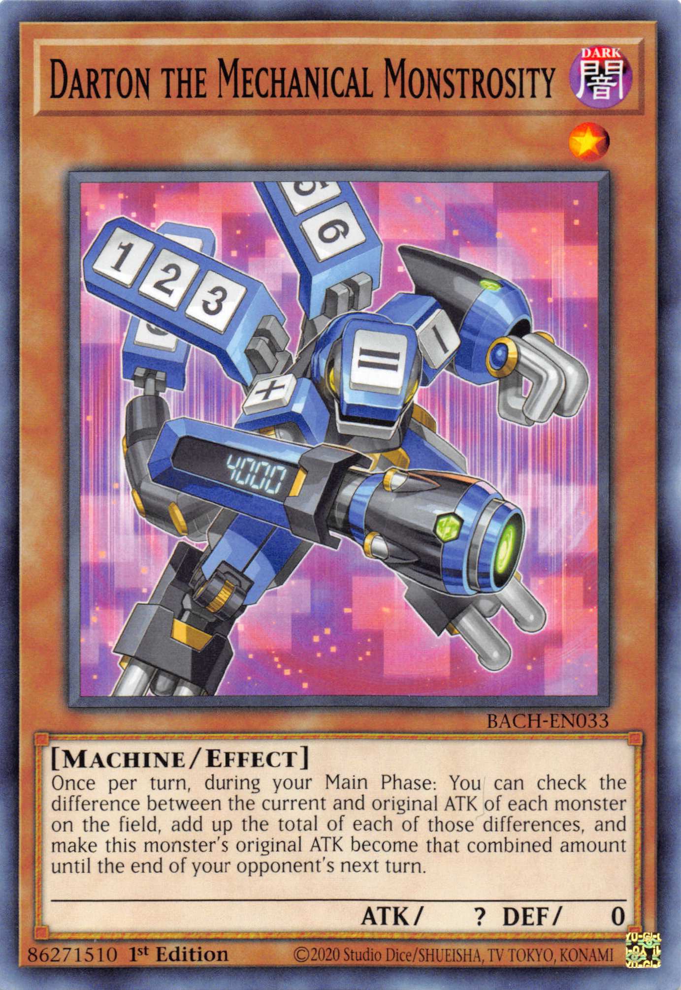 Darton the Mechanical Monstrosity [BACH-EN033] Common | Exor Games Dartmouth