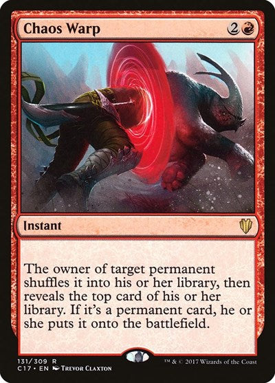 Chaos Warp [Commander 2017] | Exor Games Dartmouth