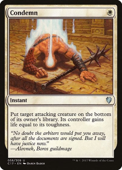 Condemn [Commander 2017] | Exor Games Dartmouth