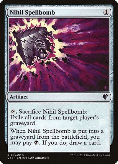 Nihil Spellbomb [Commander 2017] | Exor Games Dartmouth