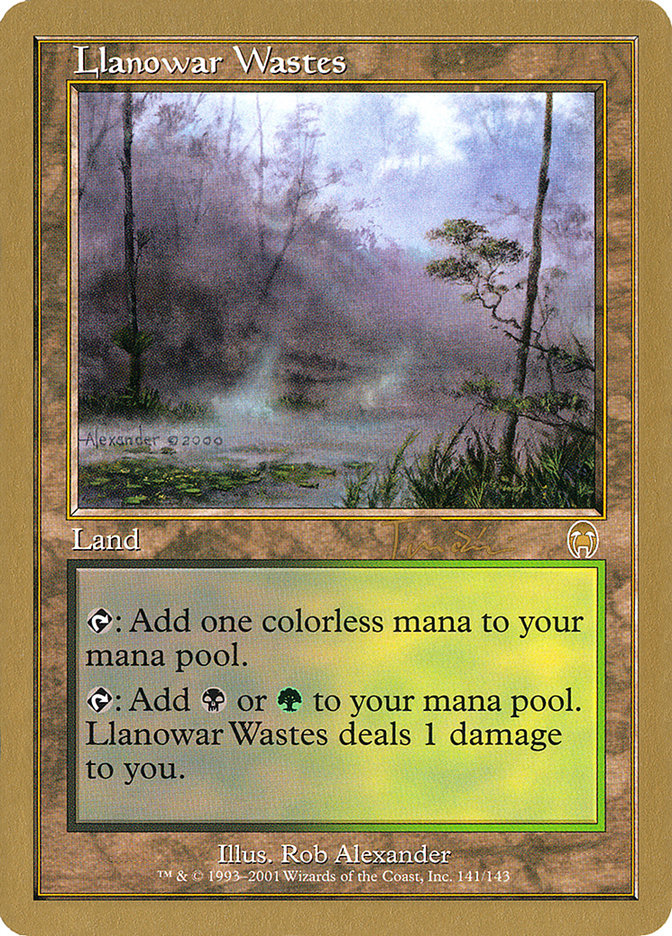 Llanowar Wastes (Jan Tomcani) [World Championship Decks 2001] | Exor Games Dartmouth