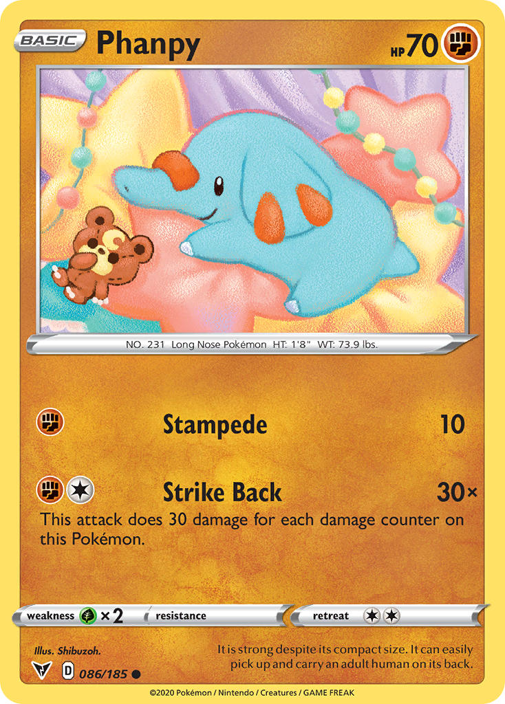 Phanpy (086/185) [Sword & Shield: Vivid Voltage] | Exor Games Dartmouth