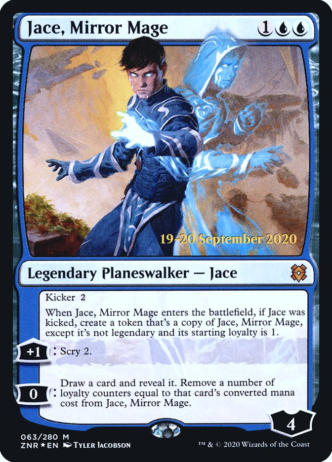 Jace, Mirror Mage  [Zendikar Rising Prerelease Promos] | Exor Games Dartmouth