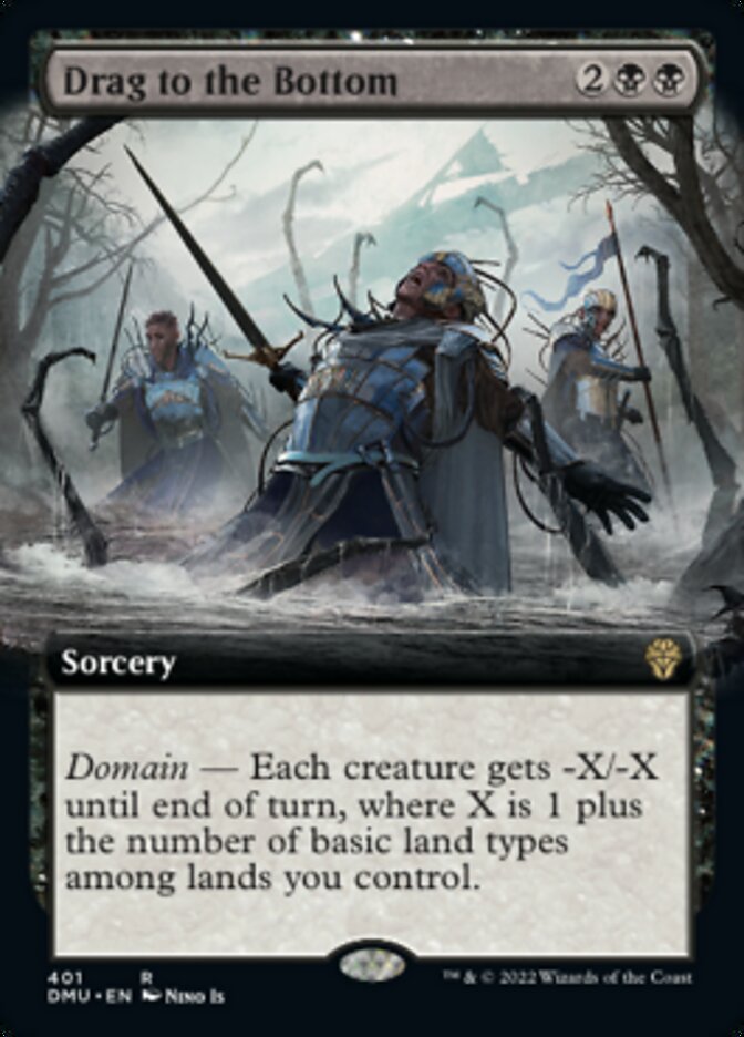 Drag to the Bottom (Extended Art) [Dominaria United] | Exor Games Dartmouth