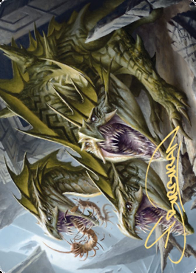 Grakmaw, Skyclave Ravager Art Card (Gold-Stamped Signature) [Zendikar Rising Art Series] | Exor Games Dartmouth