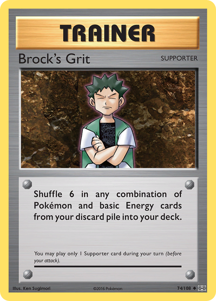 Brock's Grit (74/108) [XY: Evolutions] | Exor Games Dartmouth