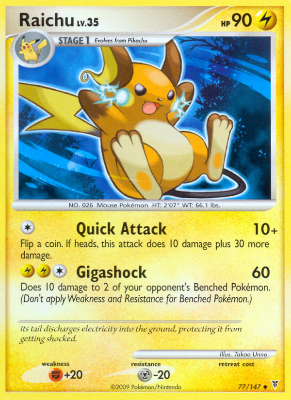 Raichu (77/147) [Platinum: Supreme Victors] | Exor Games Dartmouth