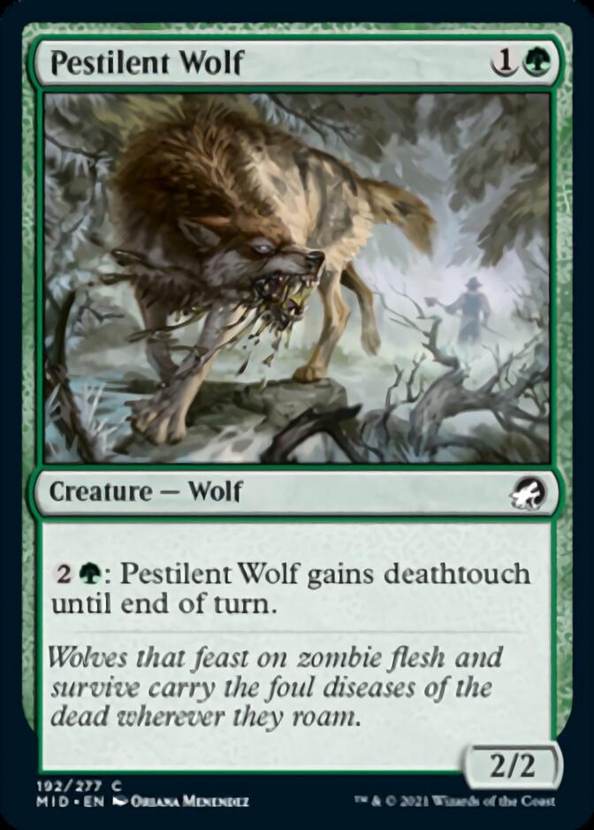 Pestilent Wolf [Innistrad: Midnight Hunt] | Exor Games Dartmouth