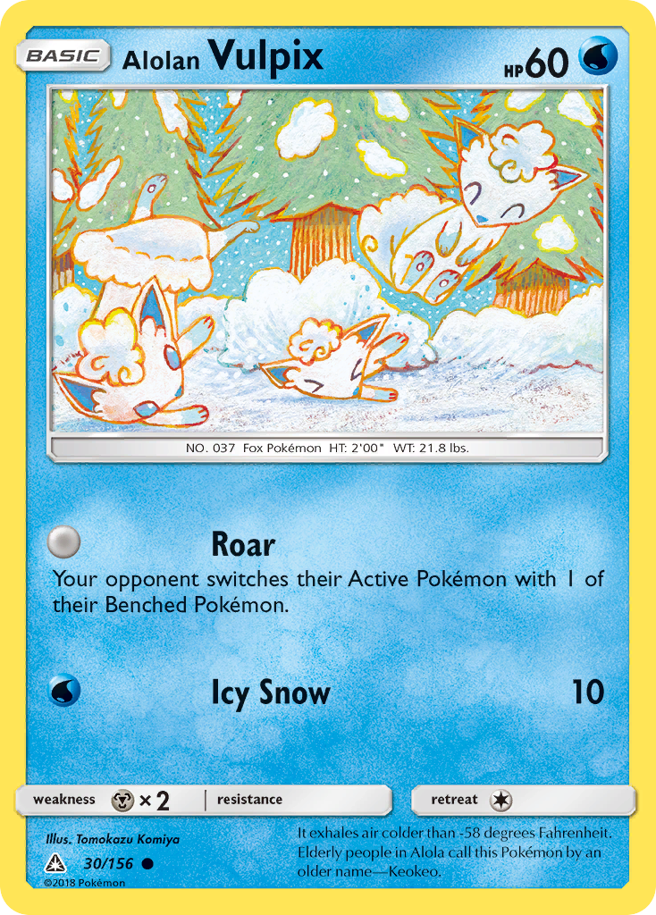 Alolan Vulpix (30/156) [Sun & Moon: Ultra Prism] | Exor Games Dartmouth