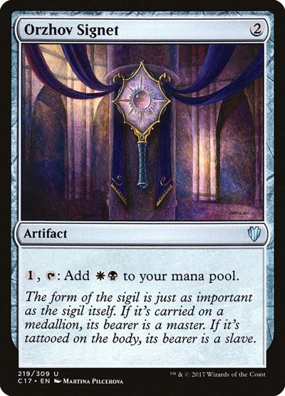 Orzhov Signet [Commander 2017] | Exor Games Dartmouth