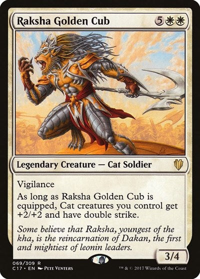 Raksha Golden Cub [Commander 2017] | Exor Games Dartmouth