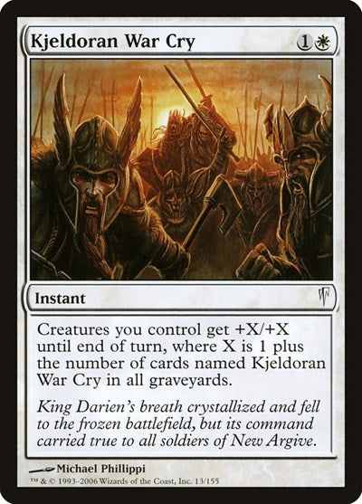 Kjeldoran War Cry [Coldsnap] | Exor Games Dartmouth