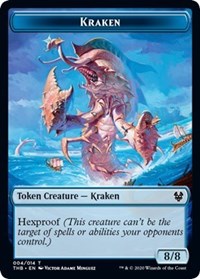 Kraken // Satyr Double-sided Token [Theros Beyond Death Tokens] | Exor Games Dartmouth