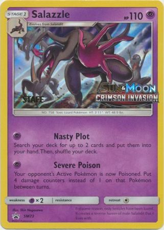 Salazzle (SM73) (Staff Prerelease Promo) [Sun & Moon: Black Star Promos] | Exor Games Dartmouth