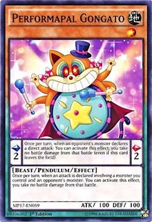 Performapal Gongato [MP17-EN059] Common | Exor Games Dartmouth