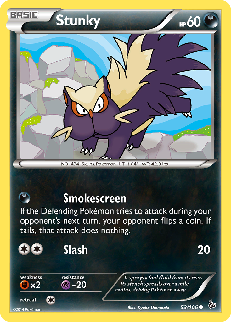 Stunky (53/106) [XY: Flashfire] | Exor Games Dartmouth