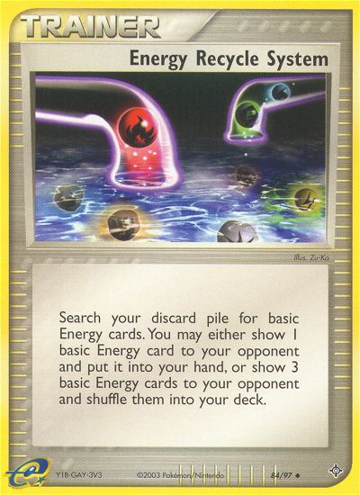 Energy Recycle System (84/97) [EX: Dragon] | Exor Games Dartmouth