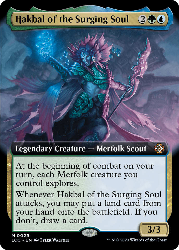 Hakbal of the Surging Soul (Extended Art) [The Lost Caverns of Ixalan Commander] | Exor Games Dartmouth