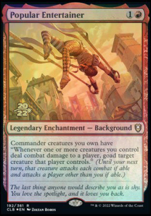 Popular Entertainer [Commander Legends: Battle for Baldur's Gate Prerelease Promos] | Exor Games Dartmouth