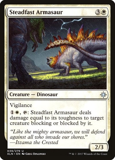 Steadfast Armasaur [Ixalan] | Exor Games Dartmouth