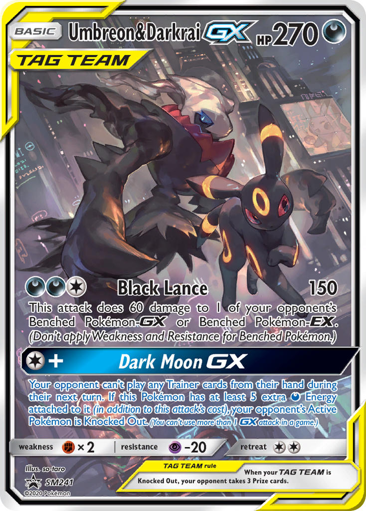 Umbreon & Darkrai GX (SM241) [Sun & Moon: Black Star Promos] | Exor Games Dartmouth