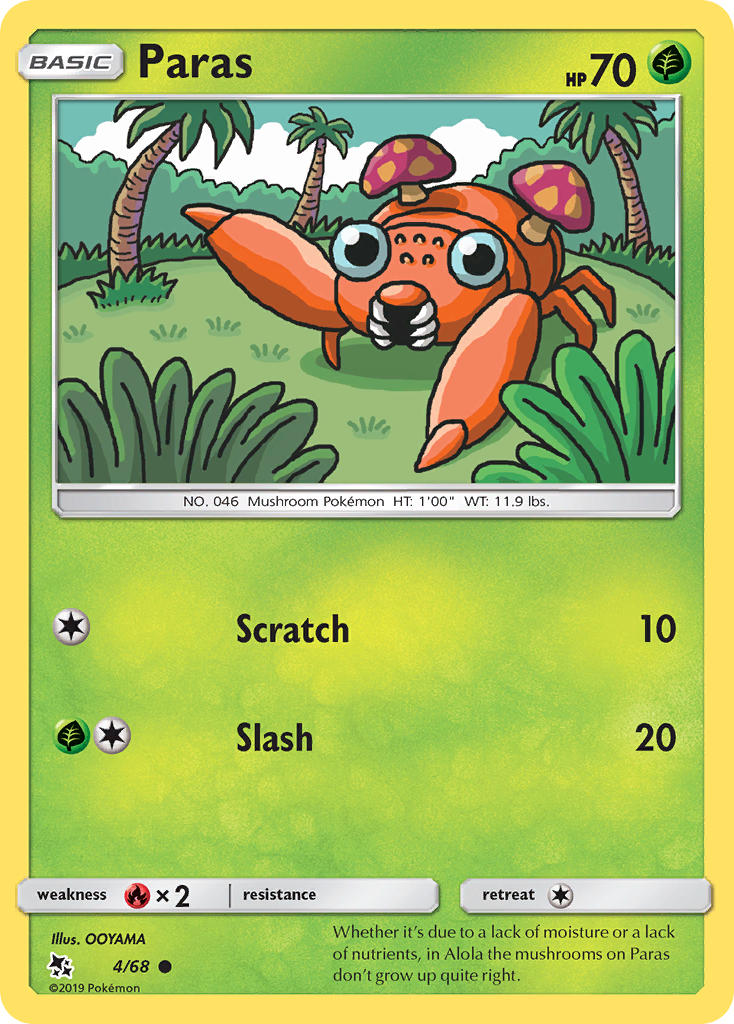 Paras (4/68) [Sun & Moon: Hidden Fates] | Exor Games Dartmouth