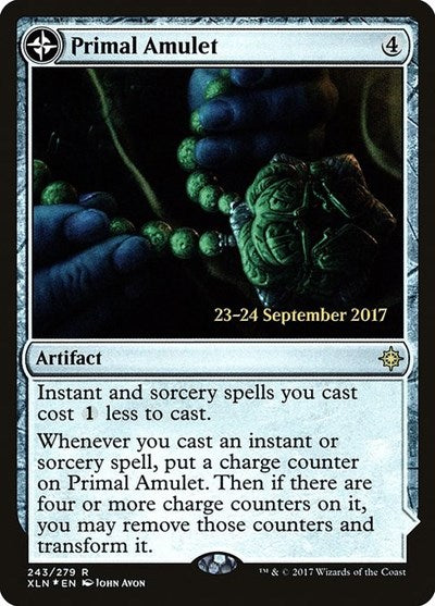 Primal Amulet // Primal Wellspring [Ixalan Promos] | Exor Games Dartmouth