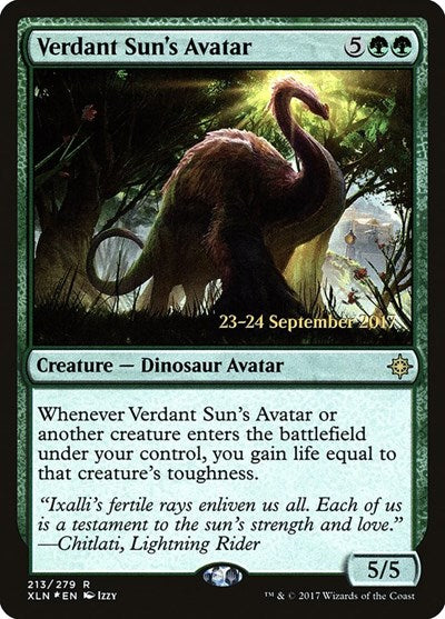 Verdant Sun's Avatar [Ixalan Promos] | Exor Games Dartmouth