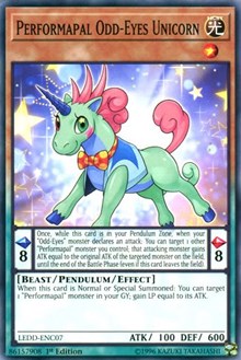 Performapal Odd-Eyes Unicorn [LEDD-ENC07] Common | Exor Games Dartmouth