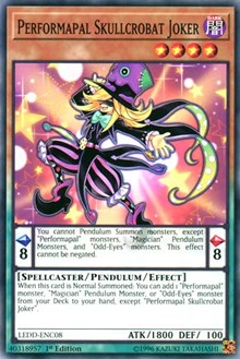 Performapal Skullcrobat Joker [LEDD-ENC08] Common | Exor Games Dartmouth