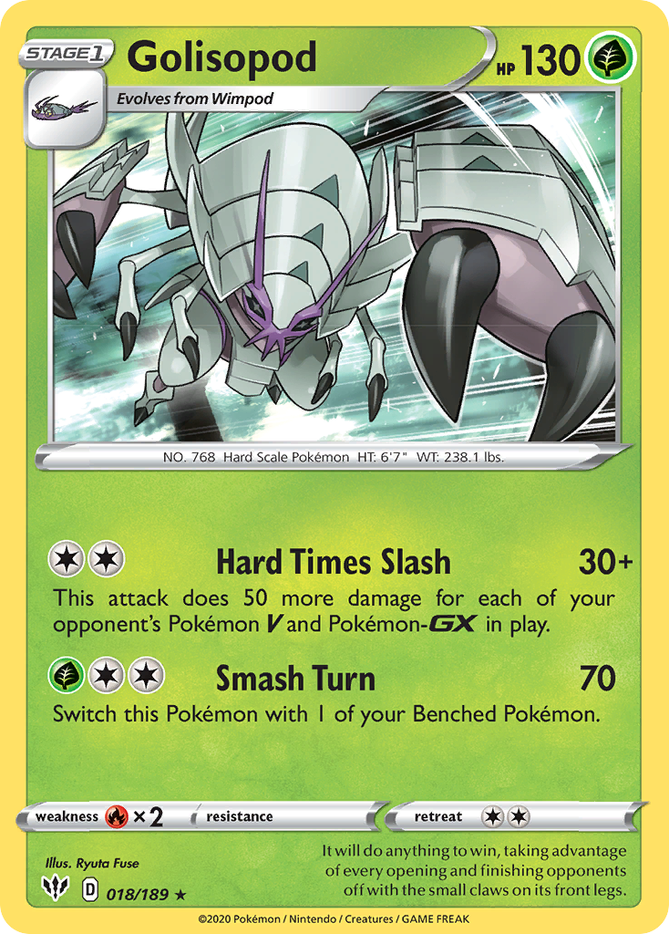 Golisopod (018/189) [Sword & Shield: Darkness Ablaze] | Exor Games Dartmouth