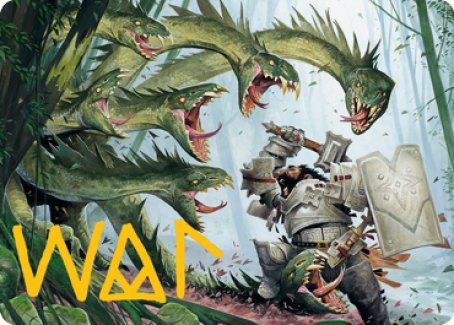 Lair of the Hydra Art Card (Gold-Stamped Signature) [Dungeons & Dragons: Adventures in the Forgotten Realms Art Series] | Exor Games Dartmouth