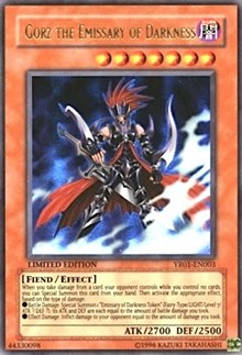 Gorz the Emissary of Darkness [YR01-EN003] Ultra Rare | Exor Games Dartmouth