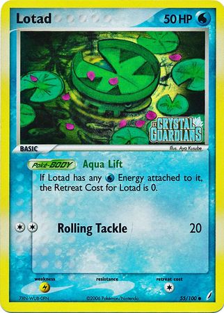 Lotad (55/100) (Stamped) [EX: Crystal Guardians] | Exor Games Dartmouth