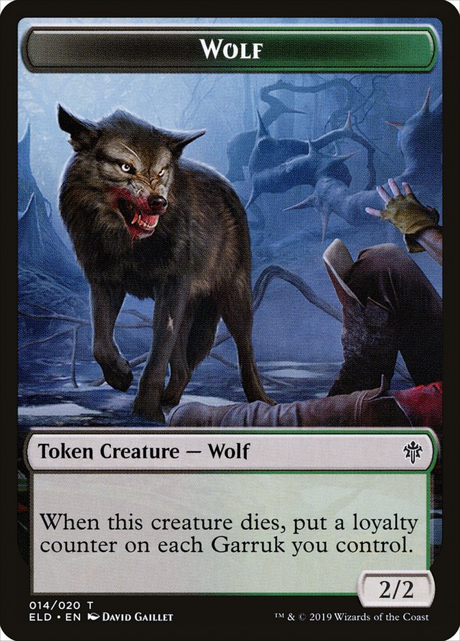 Wolf [Throne of Eldraine Tokens] | Exor Games Dartmouth